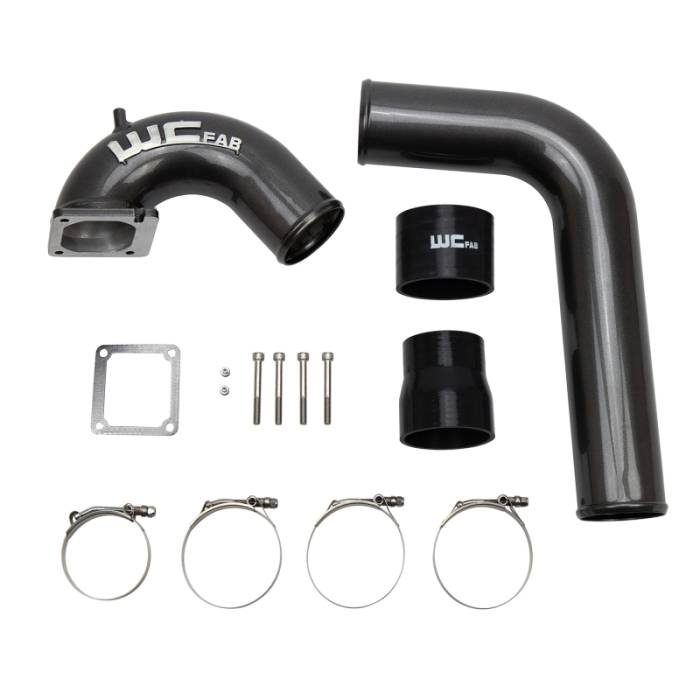 Wehrli - Wehrli 03-07 Dodge 5.9L Cummins 3.5in Intake Horn & Driver Side Intercooler Pipe Kit - Gloss White - WCF100528-GW
