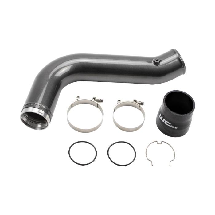 Wehrli - Wehrli 17-19 Chevrolet 6.6L L5P Duramax Passenger Side 3.5in Intercooler Pipe - Bengal Red - WCF100530-BR