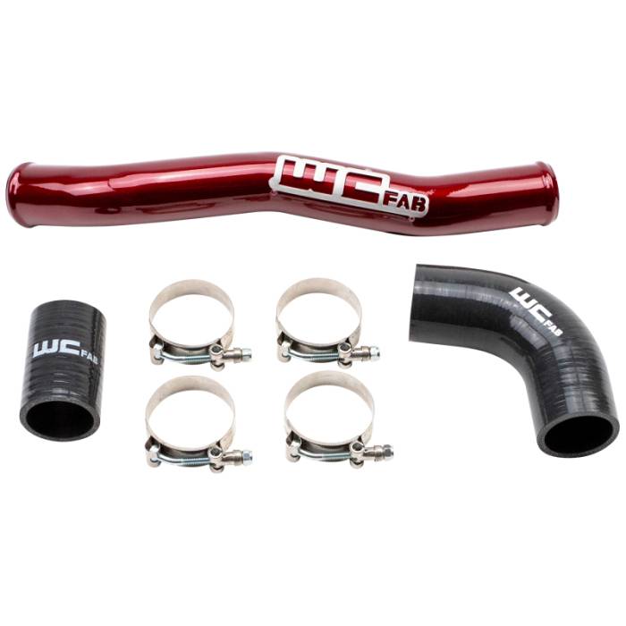 Wehrli - Wehrli 2020-2024 Chevrolet 6.6L L5P Duramax Upper Coolant Pipe - WCFab Red - WCF100541-RED