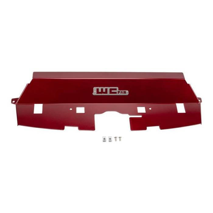 Wehrli - Wehrli 13-18 Cummins Fabricated Aluminum Radiator Cover - WCFab Red - WCF100546-RED