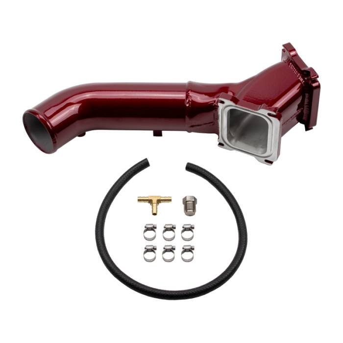 Wehrli - Wehrli 01-04 Chevrolet Duramax LB7 S300/S400 Single Turbo 3in Y-Bridge Kit - Raw - WCF100615-RAW