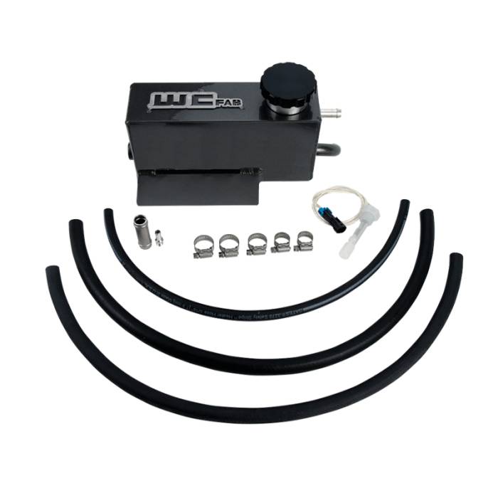 Wehrli - Wehrli 11-16 Chevrolet 6.6L LML Duramax Twin Turbo Style Coolant Tank Kit - Gloss Black - WCF100644-GB