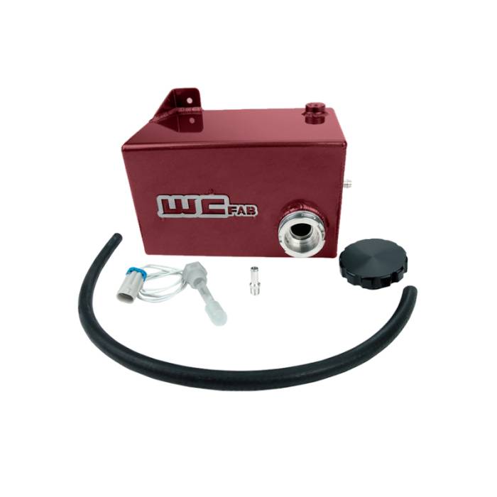 Wehrli - Wehrli 01-07 Chevrolet 6.6L LB7/LLY/LBZ Duramax OEM Placement Coolant Tank Kit - WCFab Red - WCF100645-RED