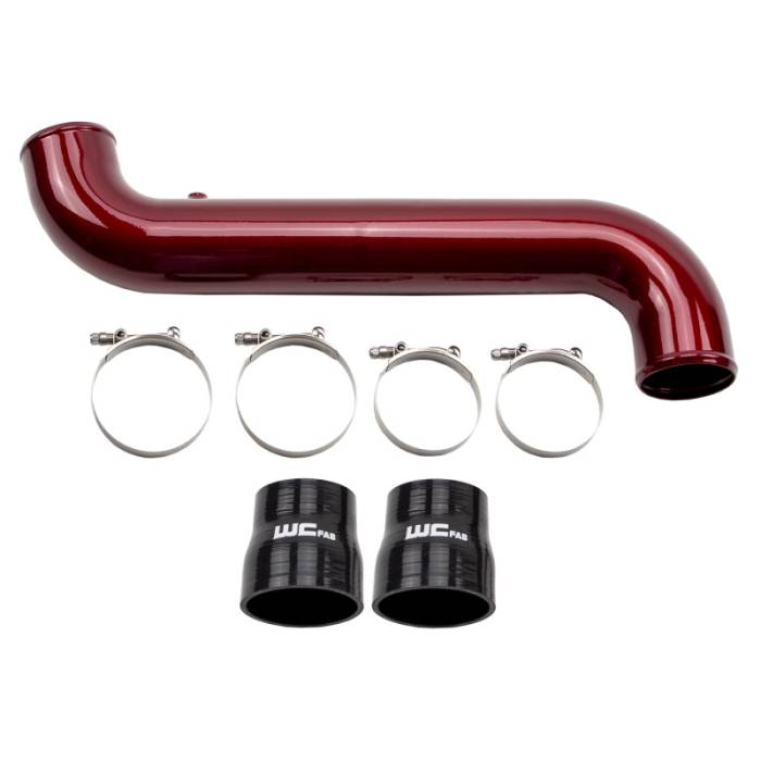 Wehrli - Wehrli 11-16 Duramax LML Passenger Side 3.5 in. Intercooler Pipe - Bronze Chrome - WCF100682-BC