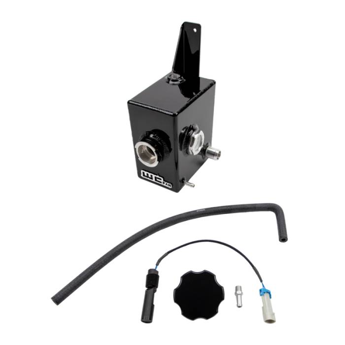 Wehrli - Wehrli 17-19 Chevrolet L5P Duramax Twin Turbo Style Coolant Tank Kit - Gloss Black - WCF100710-GB