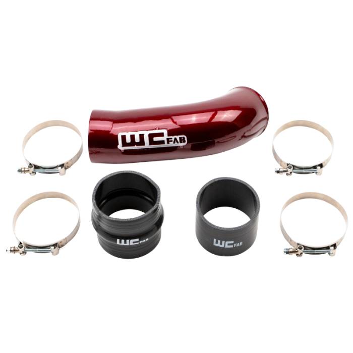 Wehrli - Wehrli 2020-2024 Chevrolet 6.6L L5P Duramax 4in Intake Pipe (Use w/OEM Air Box) - WCFab Red - WCF100720-RED