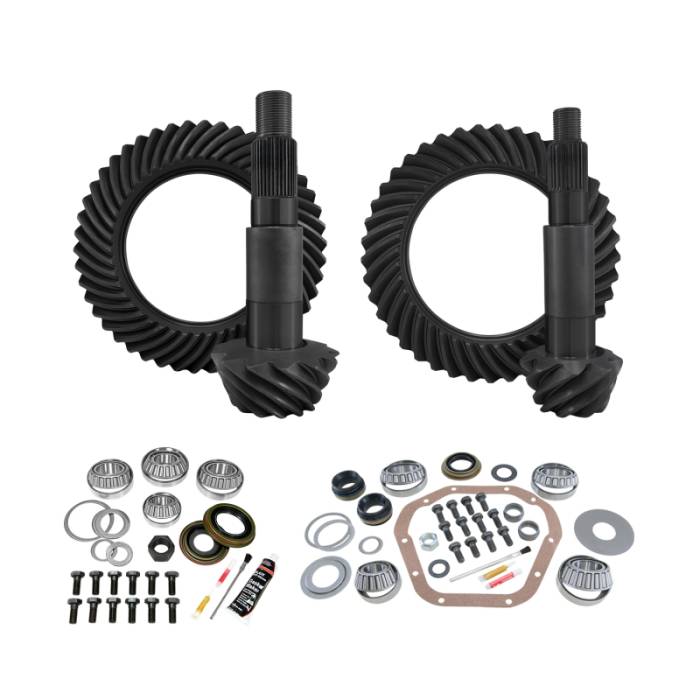 Yukon Gear & Axle - Yukon Gear & Install Kit D60 Reverse/Thick Front D80 Rear Ford F350 4.88 - YGK150