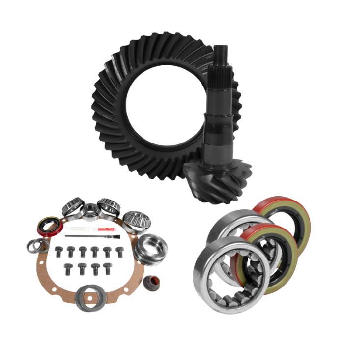 Yukon Gear & Axle - Yukon 8.8in Ford 3.73 Rear Ring & Pinion Install Kit 2.53in OD Axle Bearings and Seals - YGK2046