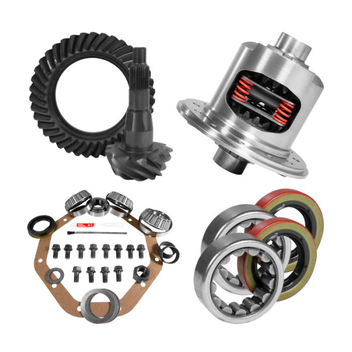 Yukon Gear & Axle - Yukon 9.25in CHY 3.55 Rear Ring & Pinion Install Kit 31 Spline Positraction 1.62in Axle Bearings - YGK2074