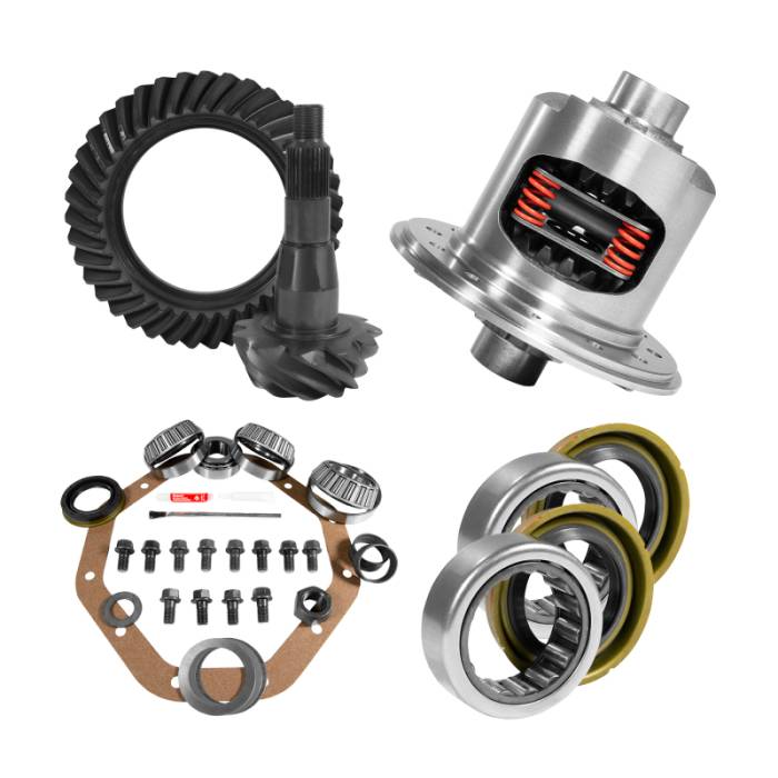 Yukon Gear & Axle - Yukon 9.25in CHY 3.55 Rear Ring & Pinion Install Kit 31 Spline Positraction 1.7in Axle Bearings - YGK2080