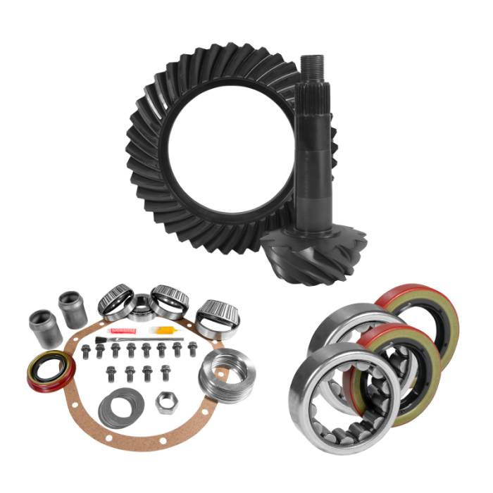 Yukon Gear & Axle - Yukon 8.875in GM 12T Thick 3.73 Rear Ring & Pinion Install Kit Axle Bearings and Seals - YGK2228