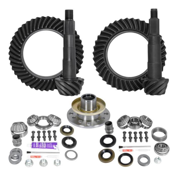 Yukon Gear & Axle - Yukon Ring & Pinion Gear Kit Front & Rear for Toyota 8/7.5R Diff (w/Factory Locker) 4.56 Ratio - YGKT002-456