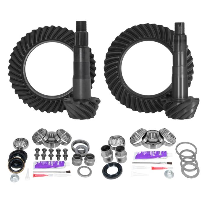 Yukon Gear & Axle - Yukon Gear Ring & Pinion Gear Kit Pkg F&R w/Install Kits Toyota 8.4/8.0 IFS 4.56 Ratio - YGKT005-456-3