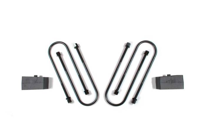 Zone Offroad - Zone Offroad Ram 3500 Rear 2in Block Kit - 4in U-bolts - ZOND1207