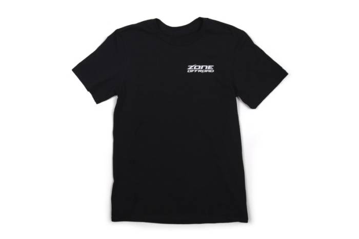 Zone Offroad - Zone Offroad Black Premium Cotton T-Shirt - Green Logo - S - ZONU9160S