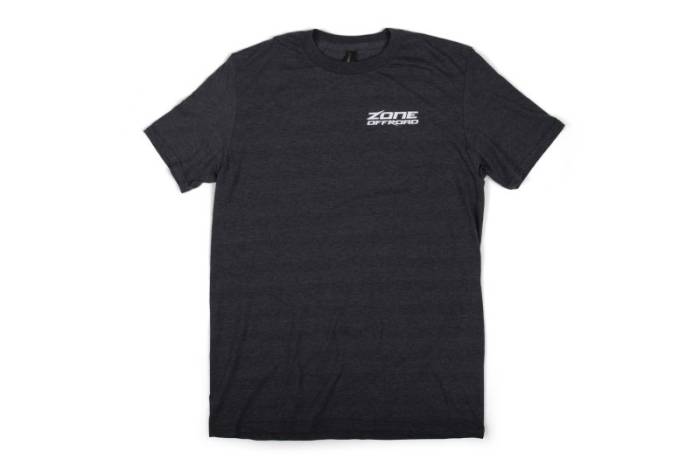 Zone Offroad - Zone Offroad Charcoal Gray Premium Cotton T-Shirt w/ Zone Offroad Logos - Small - ZONU9161S