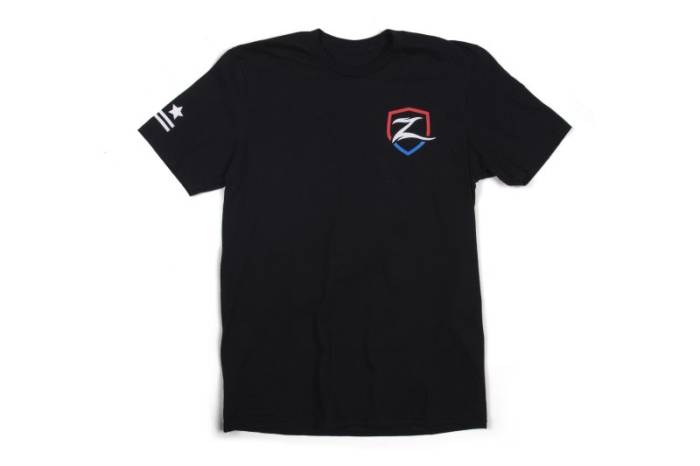 Zone Offroad - Zone Offroad Black Premium Cotton T-Shirt w/ Patriotic Zone Logos - Small - ZONU9162S