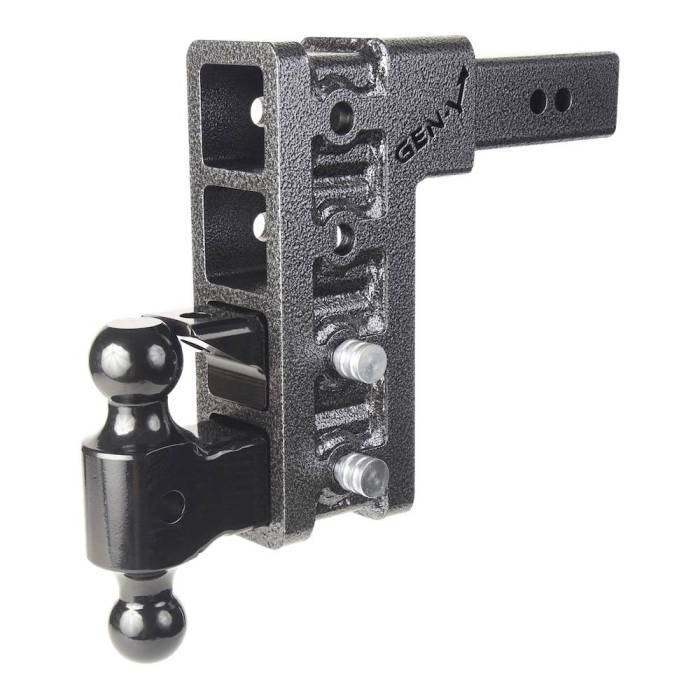 Gen-Y Hitch - Gen-Y Mega Duty 3in Shank 9in Drop 3.5K TW 32K Hitch w/GH-0161 Dual-Ball/GH-0162 Pintle Lock - GH-1724