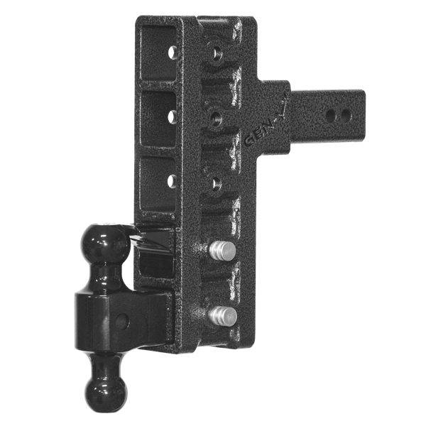 Gen-Y Hitch - Gen-Y Mega Duty 2.5in Shank 9in Offset Drop 32K Hitch w/GH-0161 Dual-Ball/GH-0162 Pintle Lock - GH-1925