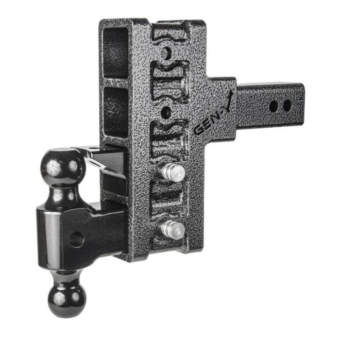 Gen-Y Hitch - Gen-Y Mega Duty 3in Shank 6in Offset Drop 32K Hitch w/GH-0161 Dual-Ball/GH-0162 Pintle Lock - GH-2024