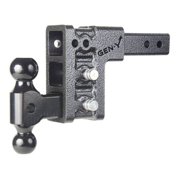 Gen-Y Hitch - Gen-Y Mega Duty 2in Shank 5in Drop 1.5K TW 10K Hitch w/GH-031 Dual-Ball - GH-313