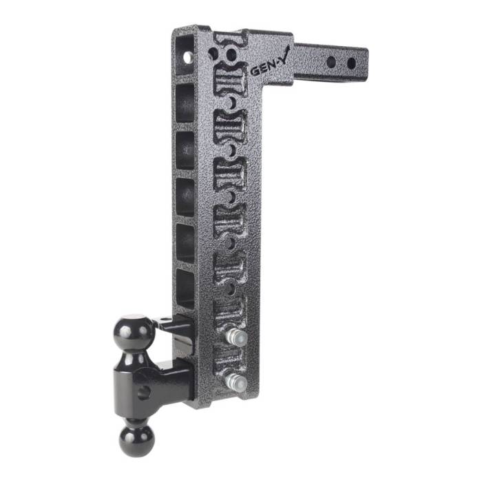 Gen-Y Hitch - Gen-Y Mega Duty 2in Shank 17.5in Drop 10K Hitch w/Dual-Ball/Pintle Lock/Stabilizer Kit - GH-328