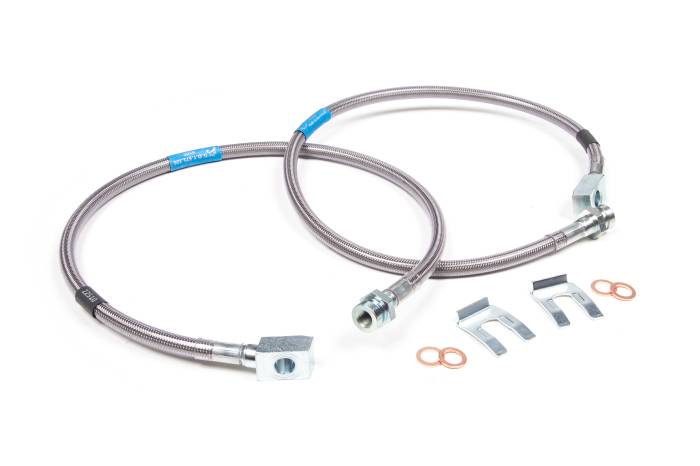 BDS Suspension - BDS Suspension 88-98 GM Front Stainless Brakelines - BDS101001