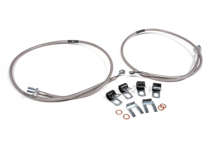 BDS Suspension - BDS Suspension 2013-2024 3500/2014-2024 2500 Ram SS Frt Brake Lines - BDS102003