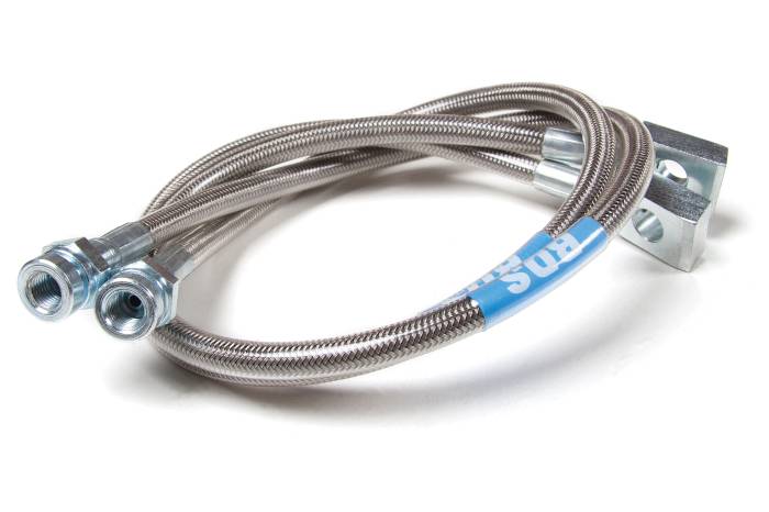BDS Suspension - BDS Suspension Jeep TJ/YJ/XJ Front Stainless Brakelines - BDS104001