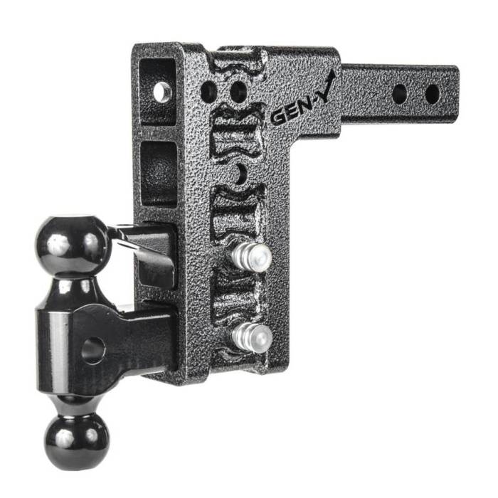 Gen-Y Hitch - Gen-Y Mega Duty 2in Shank 7.5in Drop 2K TW 16K Hitch w/GH-051 Dual-Ball/GH-032 Pintle Lock - GH-524