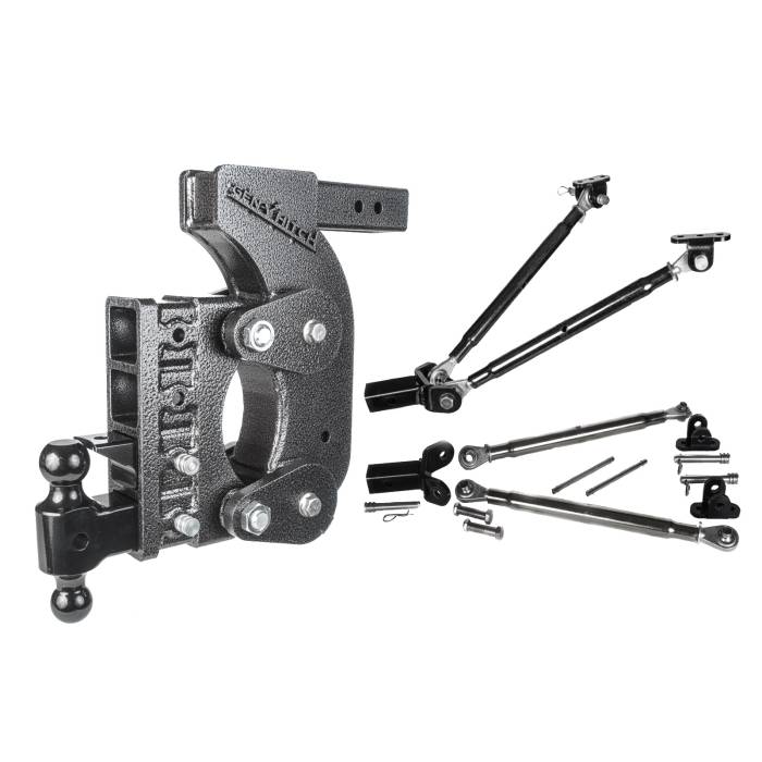 Gen-Y Hitch - Gen-Y The Boss Torsion-Flex 2.5in Receiver 15in Drop Hitch w/Dual-Ball/Pintle Lock/Stab Kit - GH-1524