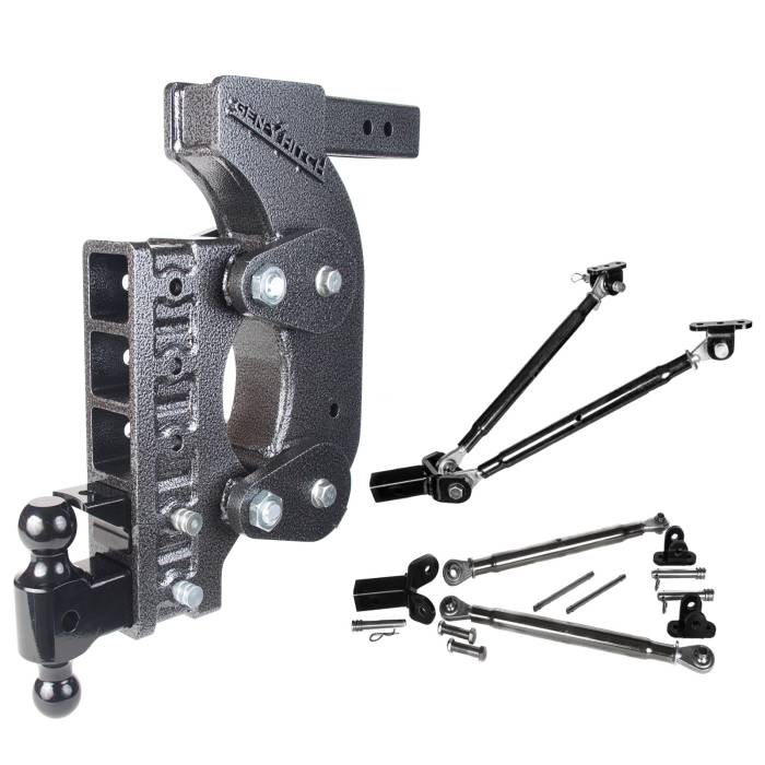 Gen-Y Hitch - Gen-Y The Boss Torsion-Flex 2.5in Receiver 18in Drop Hitch w/Dual-Ball/Pintle Lock/Stab Kit - GH-1525