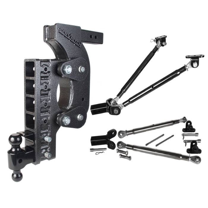 Gen-Y Hitch - Gen-Y The Boss Torsion-Flex 2.5in Receiver 21in Drop Hitch w/Dual-Ball/Pintle Lock/Stab Kit - GH-1526