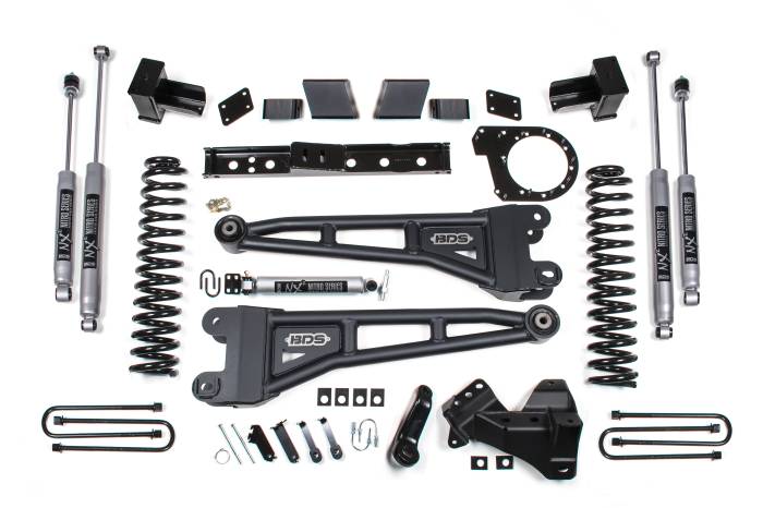 BDS Suspension - BDS Suspension 2020-2022 Ford F250/350 7" Radius Arm Suspension System - Rear Spring - Fox - BDS1562FS