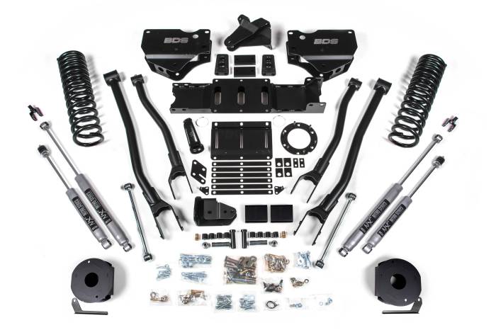 BDS Suspension - BDS Suspension 2019-2024 Ram 2500 6" 4-Link Diesel Rear Air Ride - Fox Shocks - BDS1738FS
