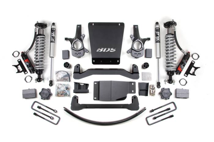 BDS Suspension - BDS Suspension 2007-2013 GM 1500 4wd 6" Suspension Lift Kit, 3.5" Rear, Block/AAL - 2.5 PES C/O - BDS176PSS