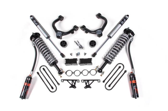 BDS Suspension - BDS Suspension 2025 Chevy TB/GMC AT4 1500 4wd 1.5" Suspension Lift Kit, 0.5" Rear, Block - Fox  - BDS1858PES
