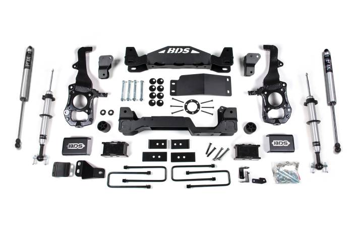 BDS Suspension - BDS Suspension 2021-2025 Ford F150 4wd, 4" Suspension Lift Kit, 2" Rear Lift, Block - Fox 2.0 I - BDS1902FSR