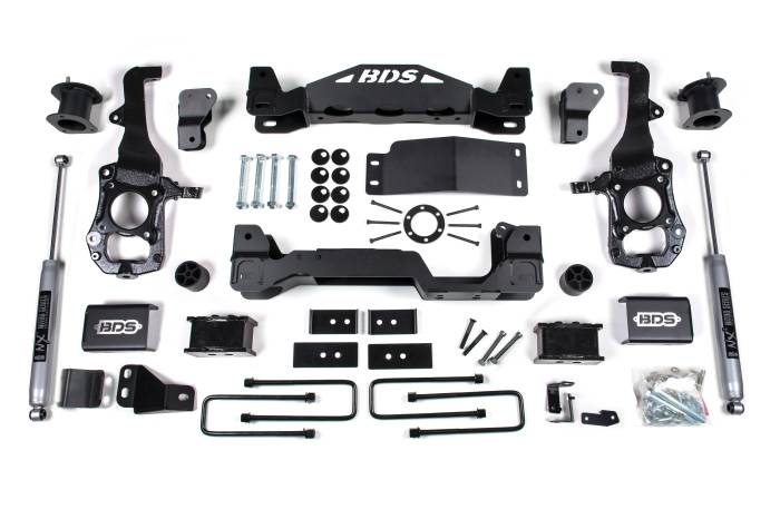BDS Suspension - BDS Suspension 2021-2025 Ford F150 4wd, 4" Suspension Lift Kit, 2" Rear Lift, Block - 4" Strut  - BDS1902H