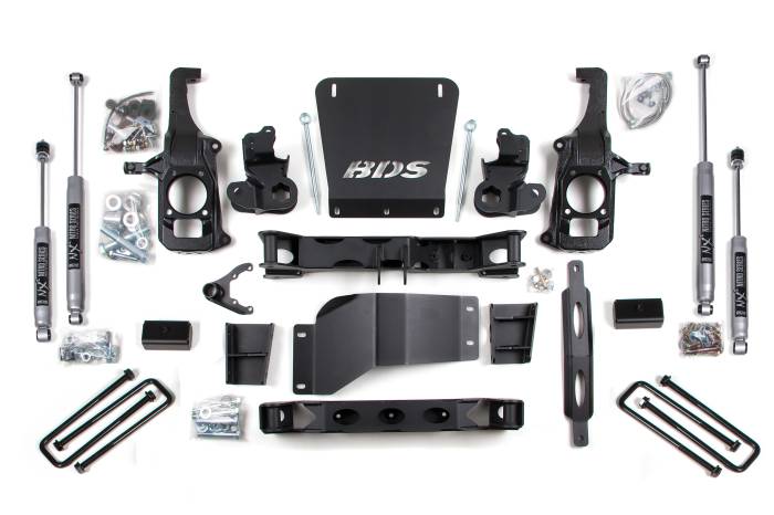 BDS Suspension - BDS Suspension 11-19 GM HD 6.5/5 HC Block w/overload - BDS197FS
