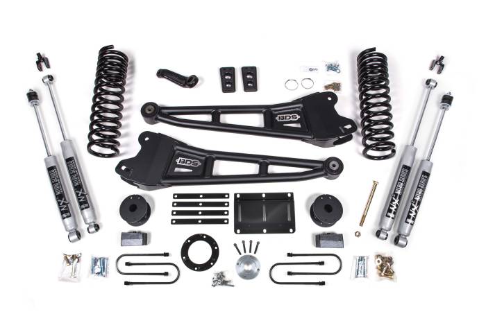 BDS Suspension - BDS Suspension 2013-2018 Ram 3500 4wd, 6" Radius Arm Suspension Lift Kit, 6" Rear, Block - Dies - BDS2106H