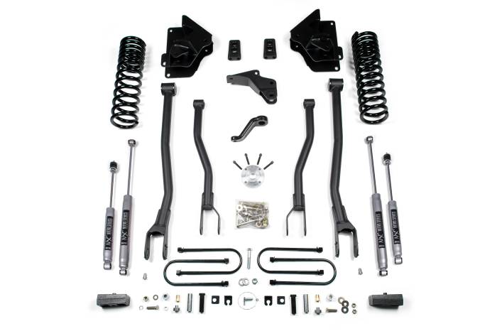BDS Suspension - BDS Suspension 2013-2018 Ram 3500 4" 4-Link Suspension Lift, 3" Rear, Block, Diesel - Fox 2.5 P - BDS697FPE