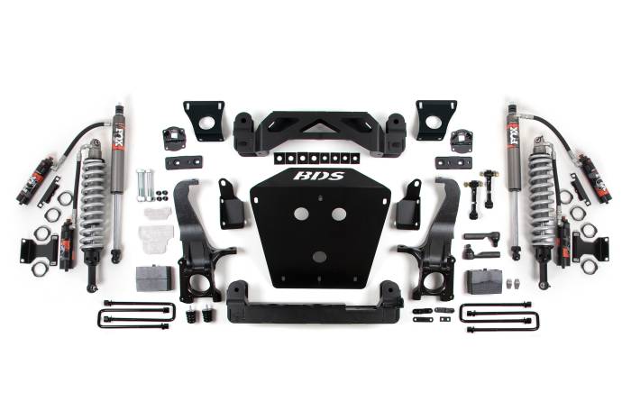 BDS Suspension - BDS Suspension 2016-2021 Toyota Tundra 7" Suspension System, 4" Rear Block - Fox 2.5 PES C/O, F - BDS818FPE