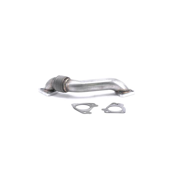 HSP Diesel - HSP 2001-2004 Chevrolet / GMC 2 inch Replacement Passenger Side Up-Pipe Raw