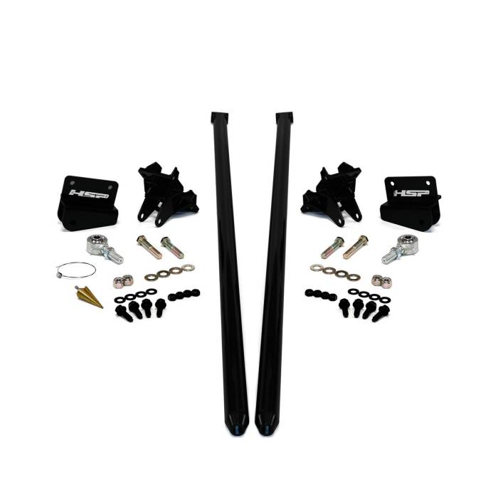 HSP Diesel - HSP 2011-2019 Chevrolet / GMC 70 inch Bolt On Traction Bars 4 inch Axle Diameter Silk Satin Black