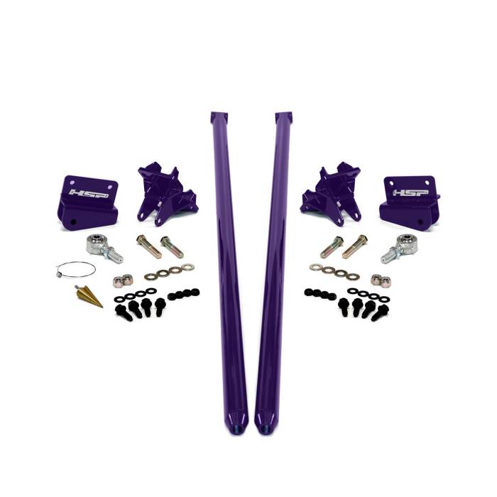 HSP Diesel - HSP 2011-2019 Chevrolet / GMC 70 inch Bolt On Traction Bars 4 inch Axle Diameter Illusion Purple