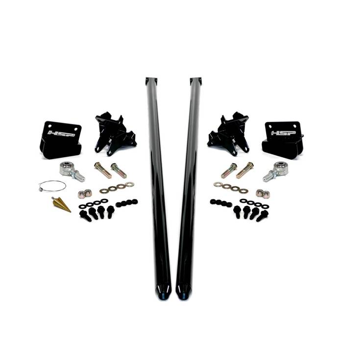 HSP Diesel - HSP 2011-2019 Chevrolet / GMC 58 inch Bolt On Traction Bars 4 inch Axle Diameter Ink Black