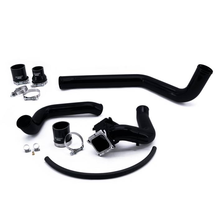 HSP Diesel - HSP 2004.5-2005 Chevrolet / GMC Intercooler Charge Pipe Bundle Silk Satin Black