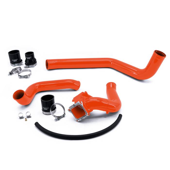 HSP Diesel - HSP 2004.5-2005 Chevrolet / GMC Intercooler Charge Pipe Bundle M&M Orange