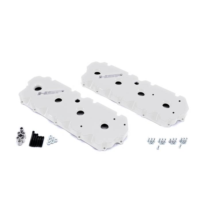 HSP Diesel - HSP 2001-2004 Chevrolet / GMC Billet Valve Covers Polar White